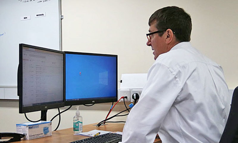 Customer portal dashboard showing job management and maintenance records