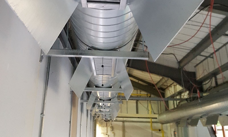 Fume extraction system maintenance and servicing