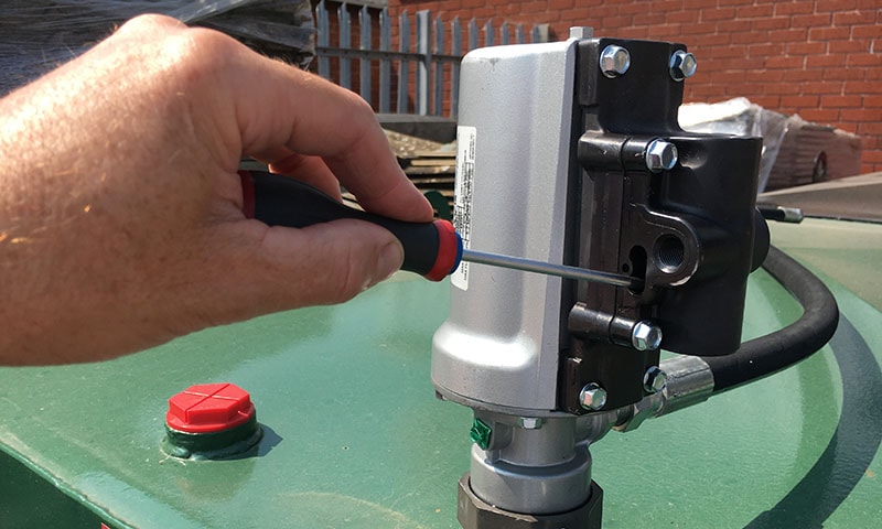 Engineer attending a breakdown repair call-out