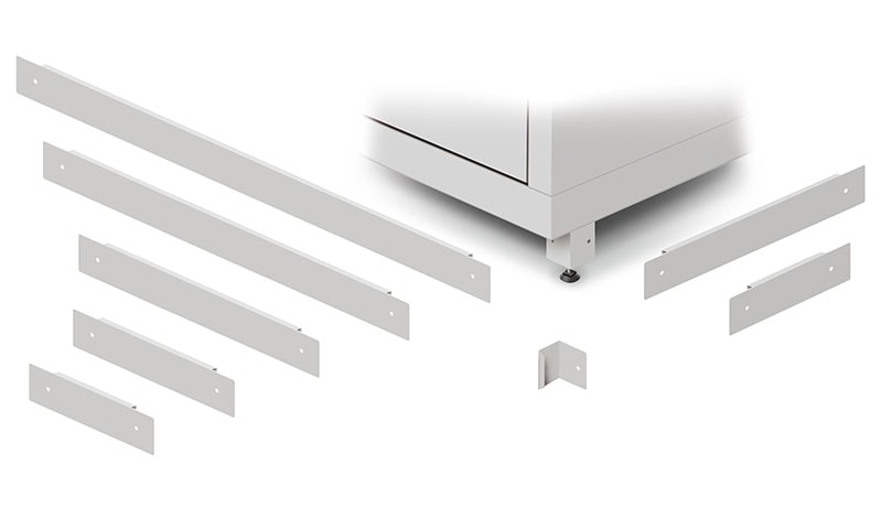 Professional workshop interior with fitted panels, plinths and cappings